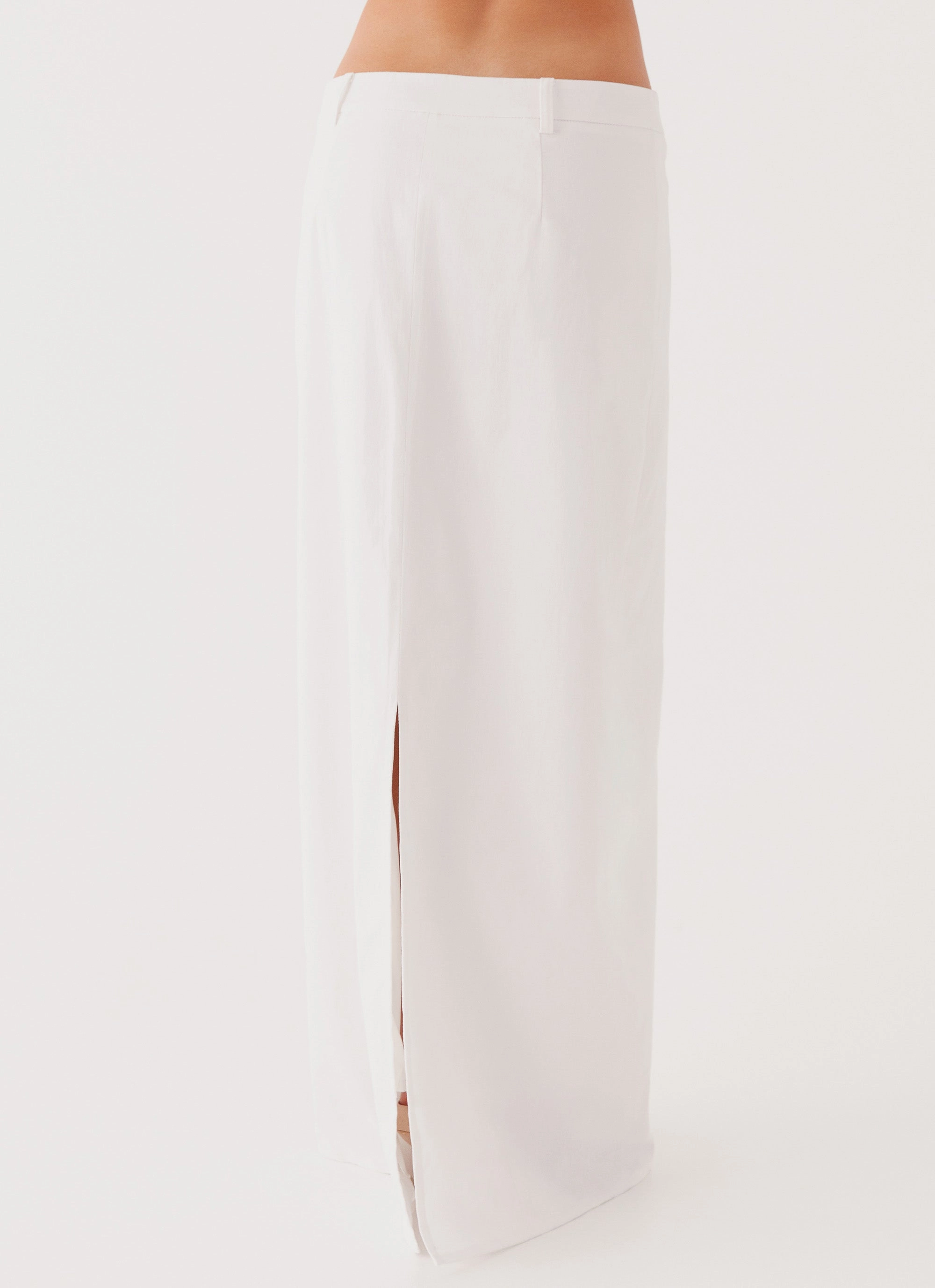 Jaslyn Maxi Skirt - White Classic Appeal