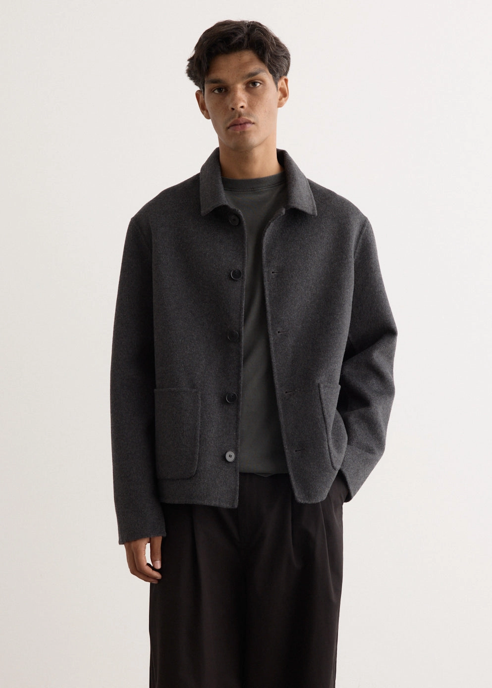 Unisex Casual Fit Stay Dry Interior Zappa Double Faced Wool Jacket