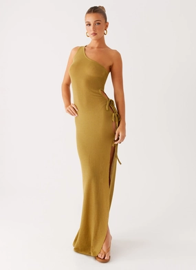 Zarnella Maxi Dress - Lime Brunch Glow