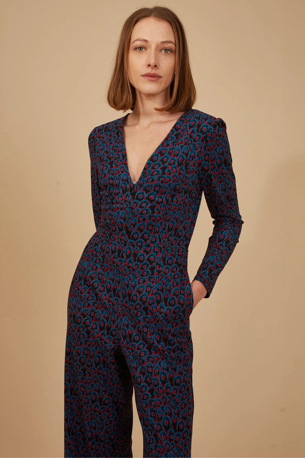 Urban Ease Trendy Style Zelda Jumpsuit in Blue