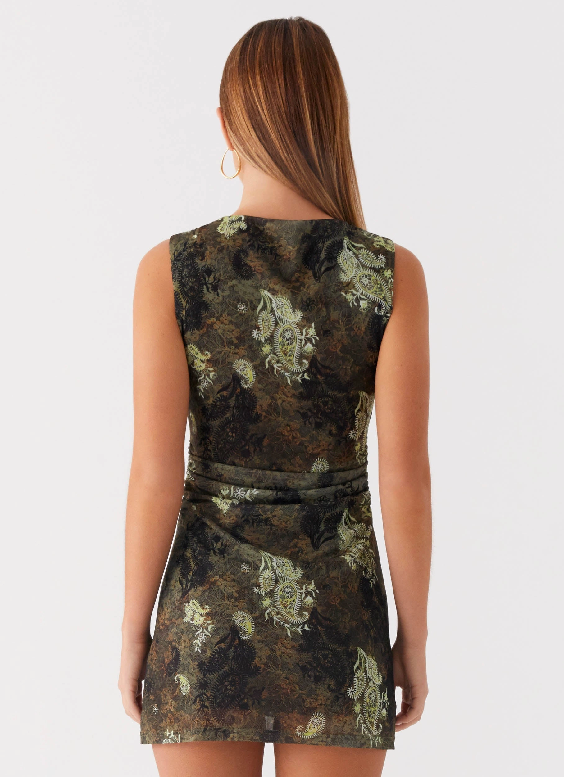 Zella Mini Dress - Cyber Floral Soft and Smooth Casual chic dress