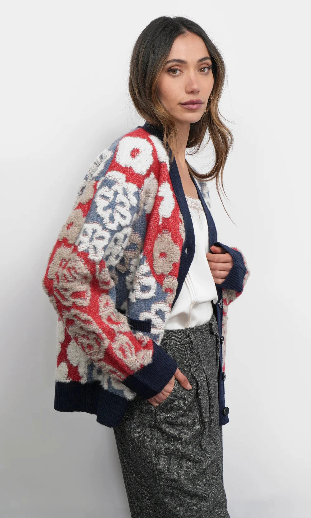 Versatile Layering Mina Oversized Cardigan
