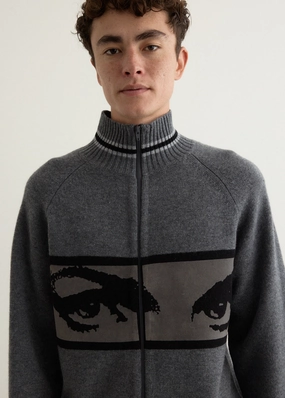 TearResistant Fabric Urban Warmth Eyes Zip Thru Knit