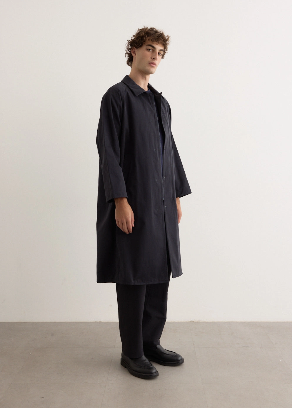 Adjustable Drawstring Waist Durable zipper pull Zip Button Cotton Coat