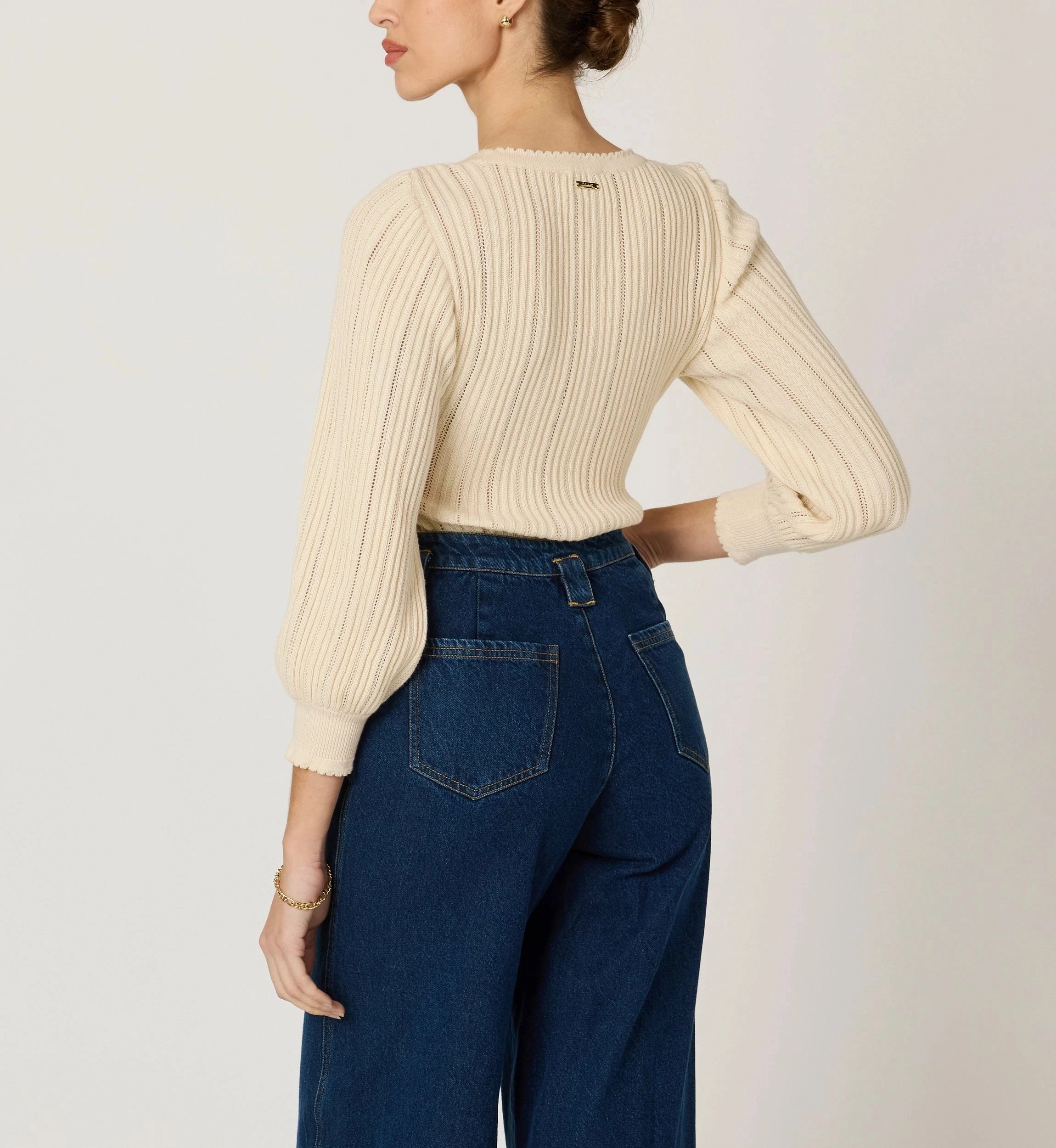 Zoe Sweater | Ivory Comfy Knitwear Look Comfy Fashion